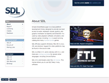 Tablet Screenshot of libsdl.org