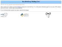 Tablet Screenshot of lists.libsdl.org